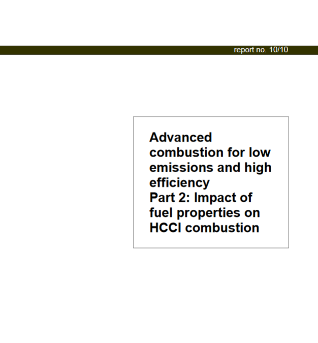 Advanced combustion for low emissions and high efficiency – Part 2: Impact of fuel properties on HCCI combustion