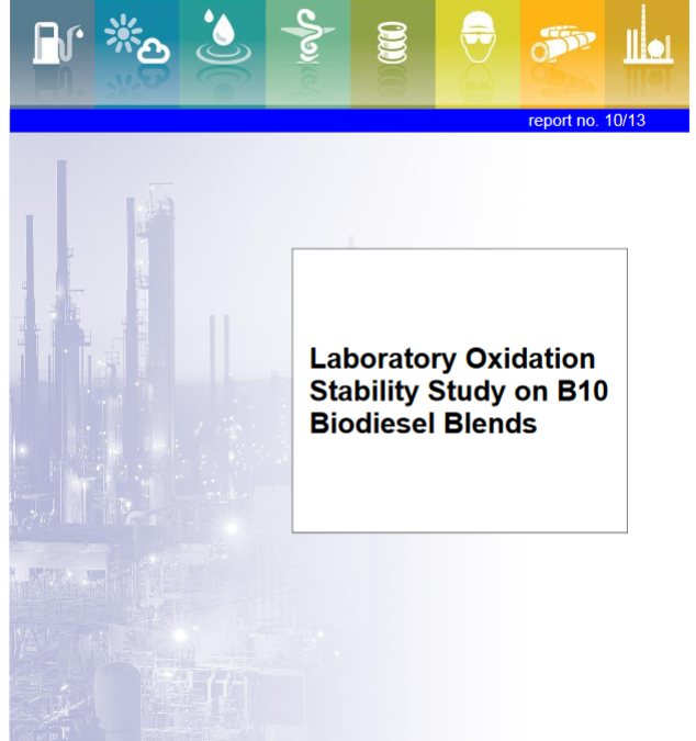 Laboratory Oxidation Stability Study on B10 Biodiesel Blends