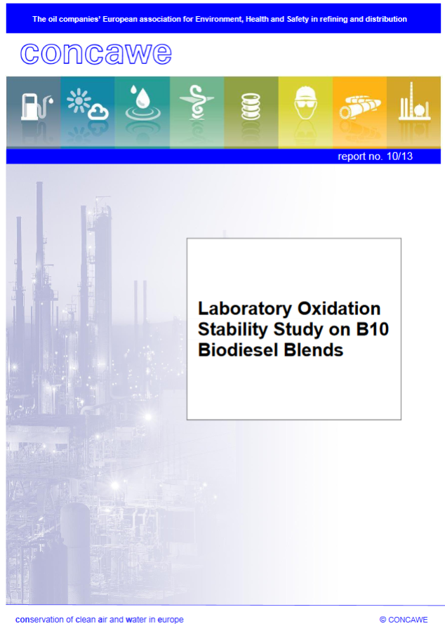 Laboratory Oxidation Stability Study on B10 Biodiesel Blends