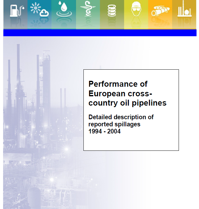 Performance of European cross-country oil pipelines: Detailed description of reported spillages 1994 – 2004