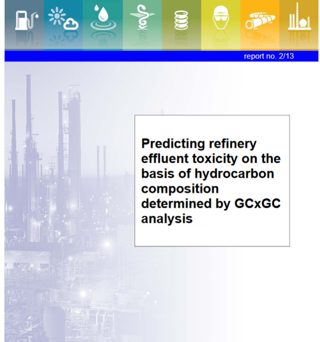 Predicting refinery effluent toxicity on the basis of hydrocarbon composition determined by GCxGC analysis