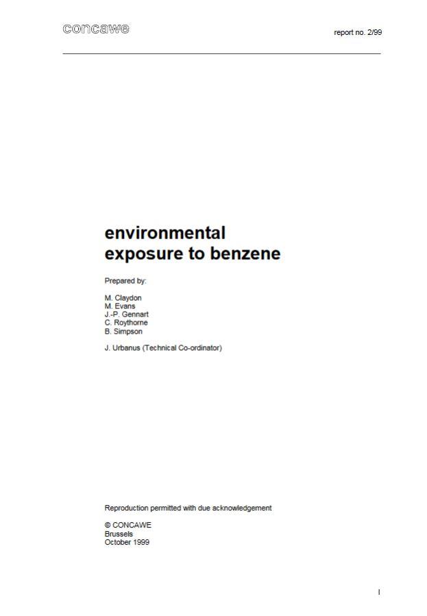 Еnvironmental exposure to benzene