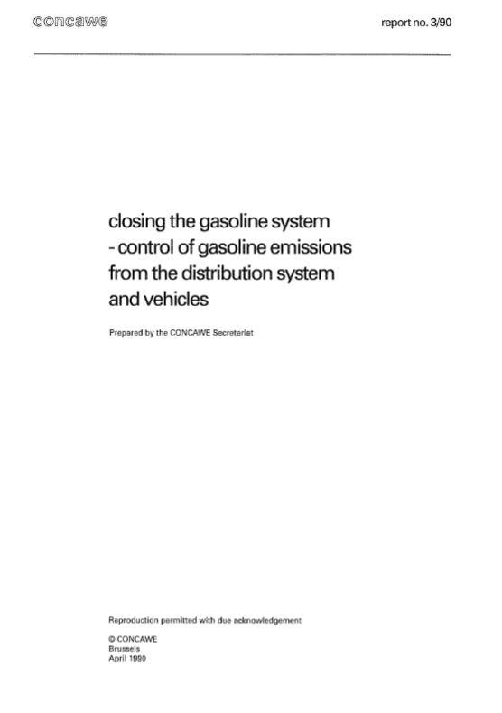 Closing the gasoline system – control of gasoline emissions from the distribution system and vehicles