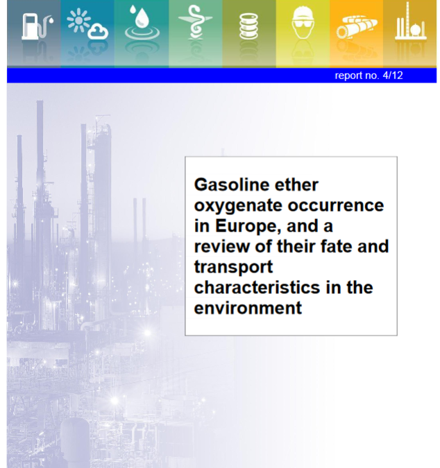 Gasoline ether oxygenate occurrence in Europe, and a review of their fate and transport characteristics in the environment