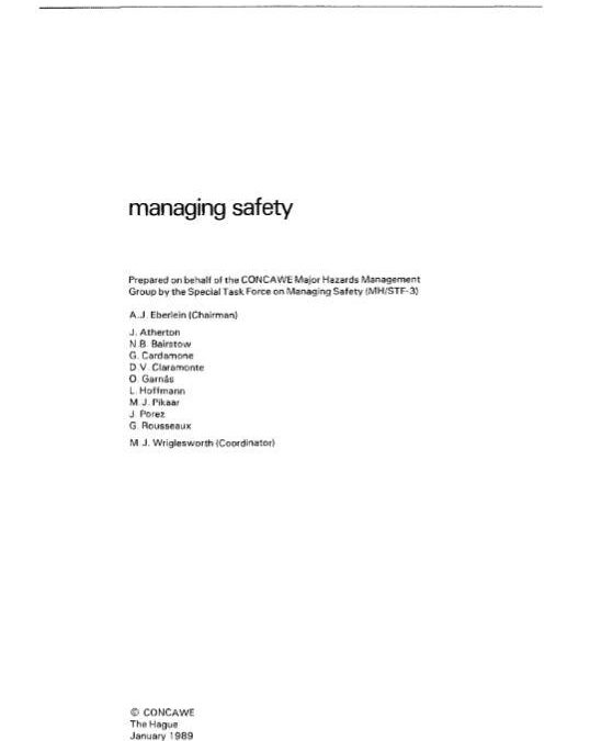 Managing safety