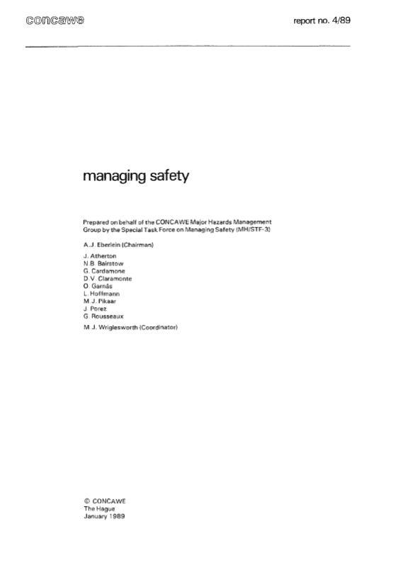 Managing safety