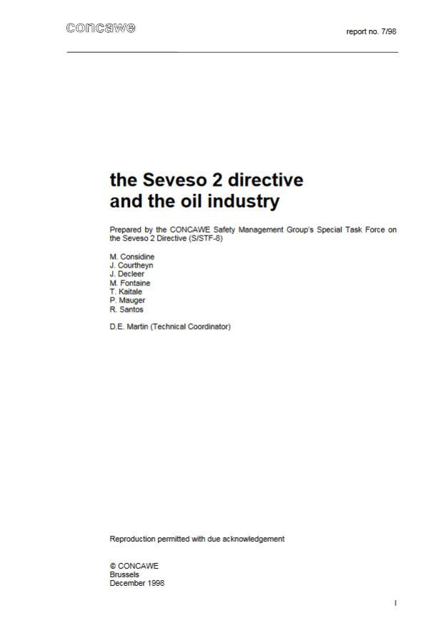 The Seveso 2 directive and the oil industry