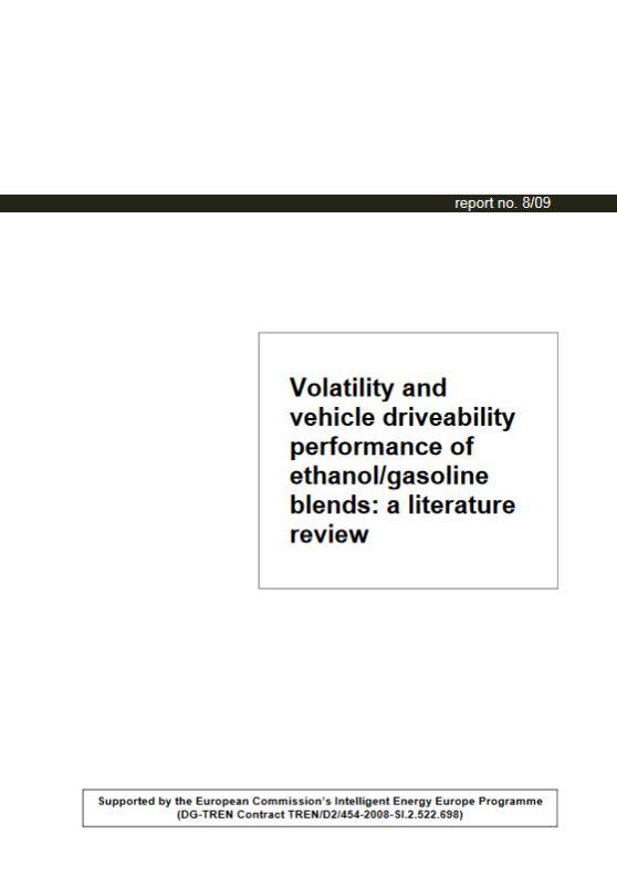 Volatility and vehicle driveability performance of ethanol/gasoline blends: a literature review