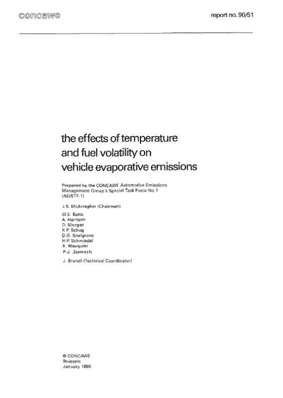 The effects of temperature and fuel volatility on vehicle evaporative emissions