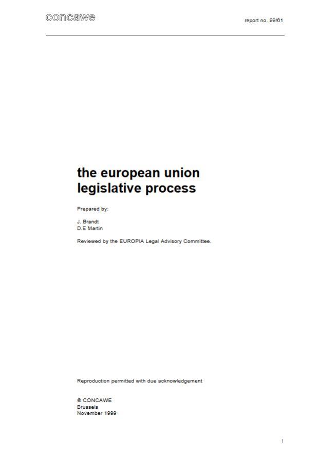 The European Union legislative process