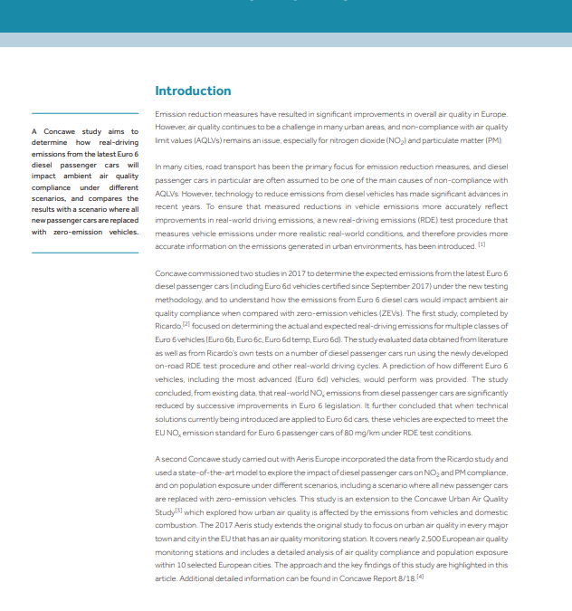 A comparison of the impacts of Euro 6 diesel passenger cars and ZEVs on urban air quality compliance