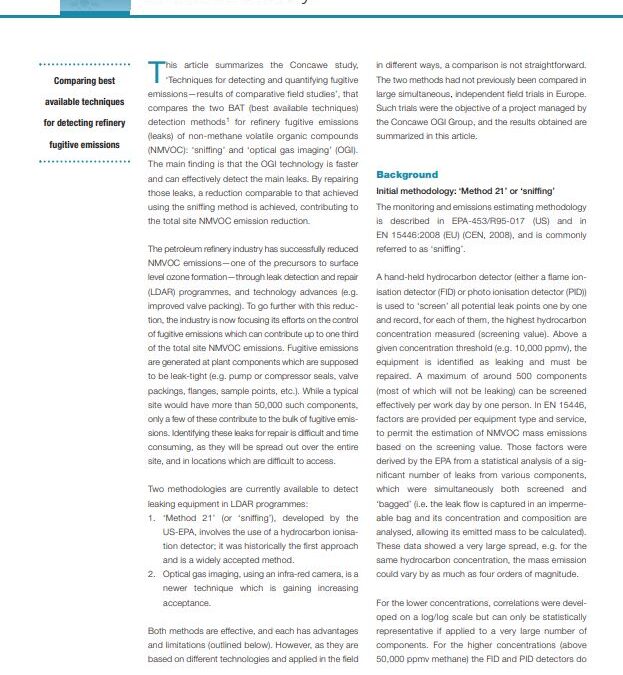 Abating fugitive VOC emissions more efficiently