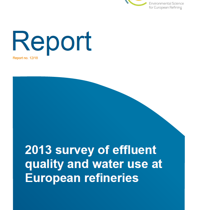 2013 survey of effluent quality and water use at European refineries