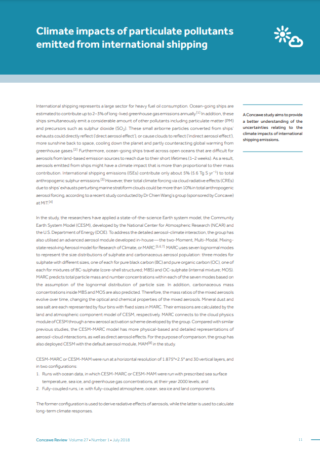 Climate impacts of particulate pollutants emitted from international shipping