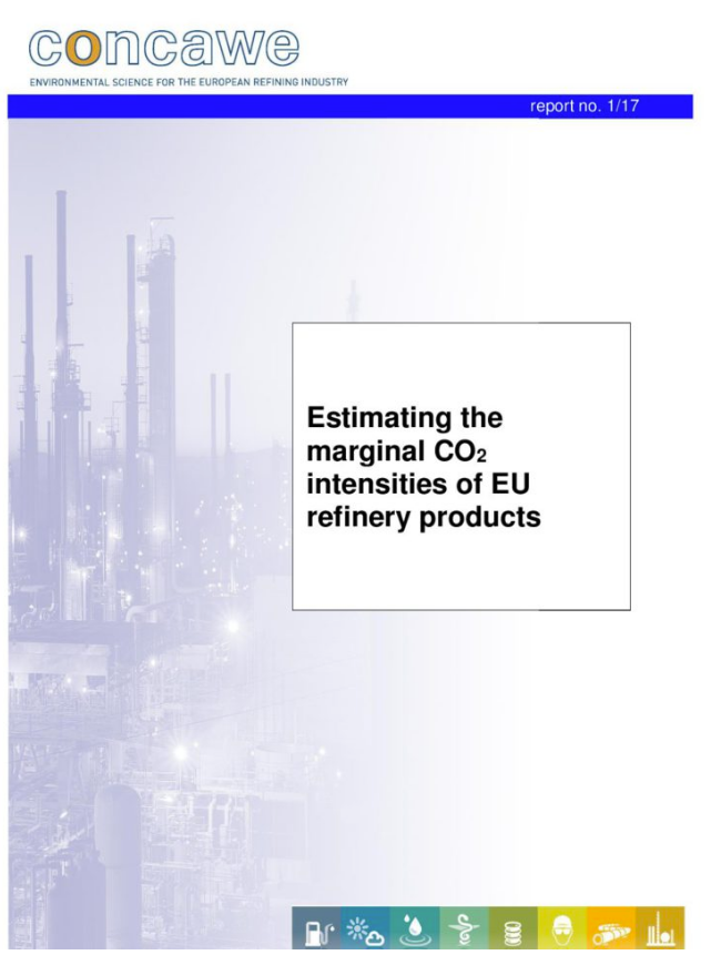 Estimating the marginal CO2 intensities of EU refinery products