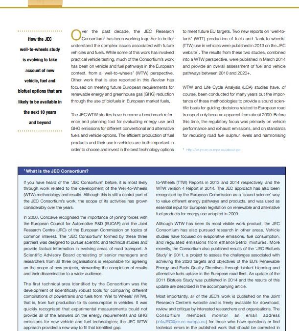 Evaluating energy pathways: from well to wheels