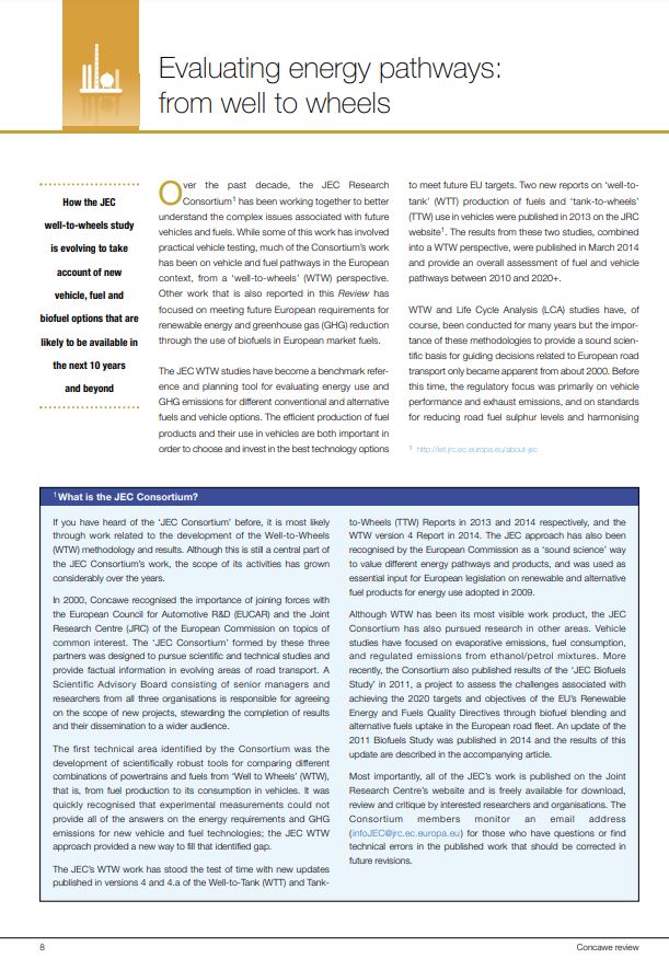 Evaluating energy pathways: from well to wheels