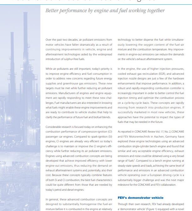 Fuels for advanced combustion engines