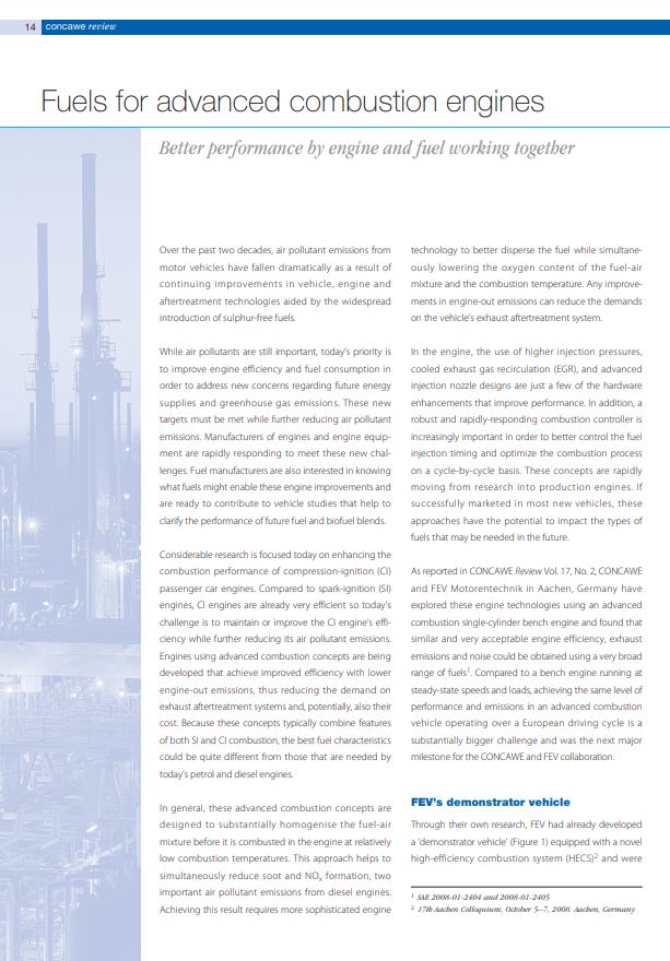 Fuels for advanced combustion engines