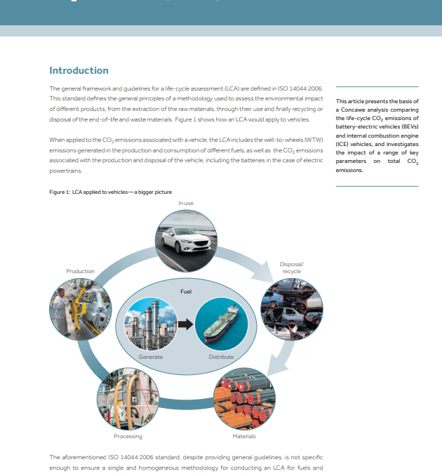 Life-cycle analysis—a look into the key parameters affecting life-cycle CO2 emissions of passenger cars (Concawe Review 27.1)