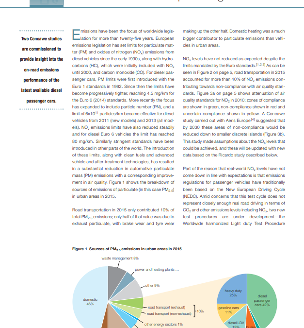 Recent studies on real driving emissions of diesel passenger cars