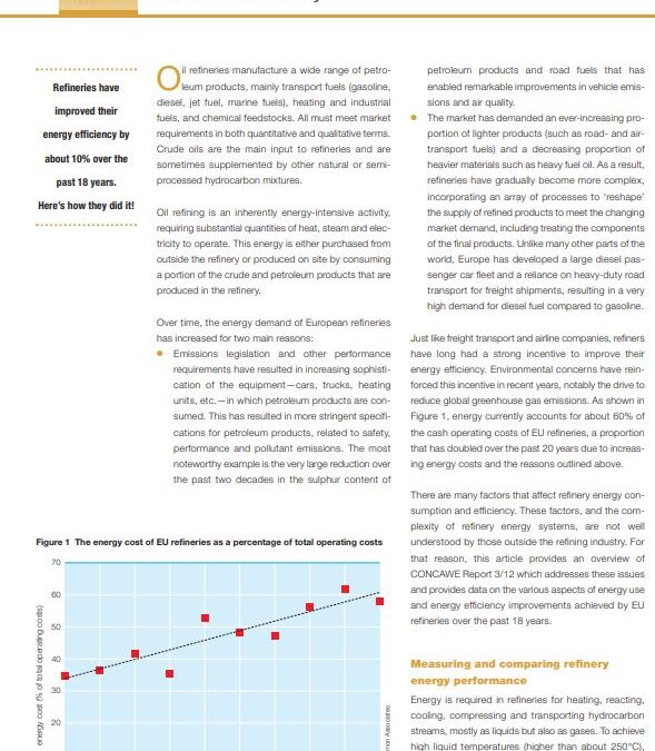 Refinery energy systems and efficiency