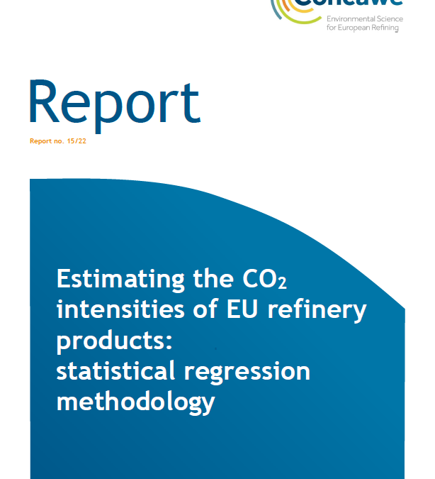 Estimating the CO2 intensities of EU refinery products: Statistical Regression Methodology