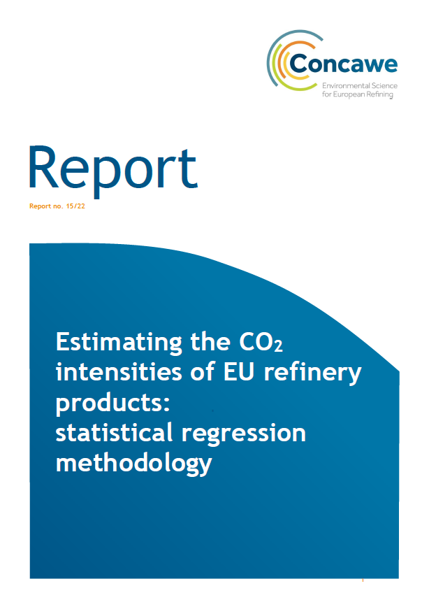 Estimating the CO2 intensities of EU refinery products: Statistical Regression Methodology