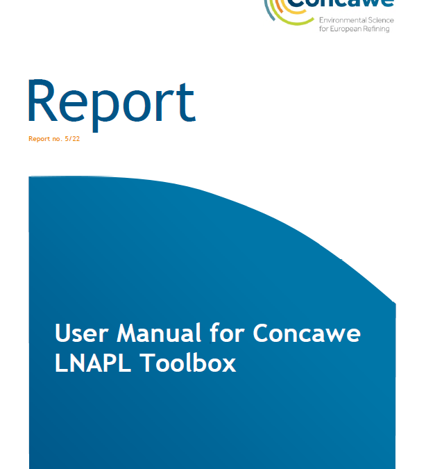 User Manual for Concawe LNAPL Toolbox