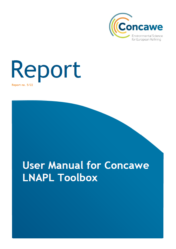 User Manual for Concawe LNAPL Toolbox