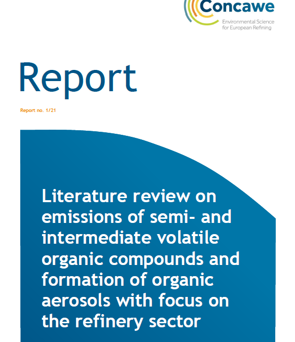 Literature review on emissions of semi- and intermediate volatile organic compounds and formation of organic aerosols with focus on the refinery sector