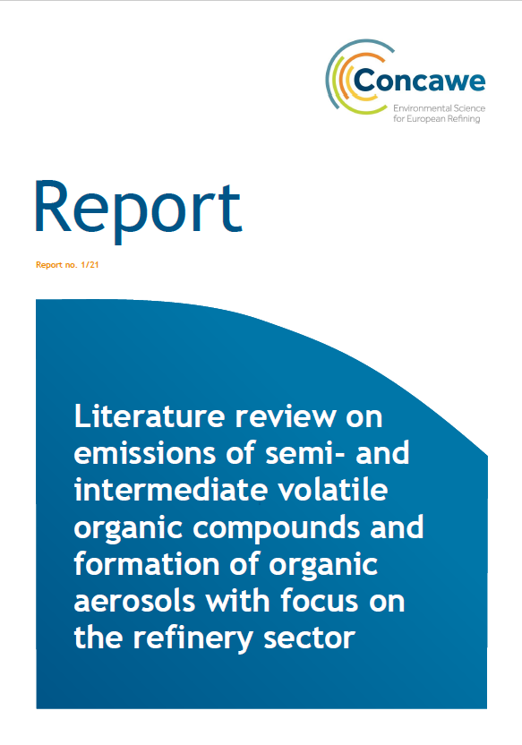 Literature review on emissions of semi- and intermediate volatile organic compounds and formation of organic aerosols with focus on the refinery sector