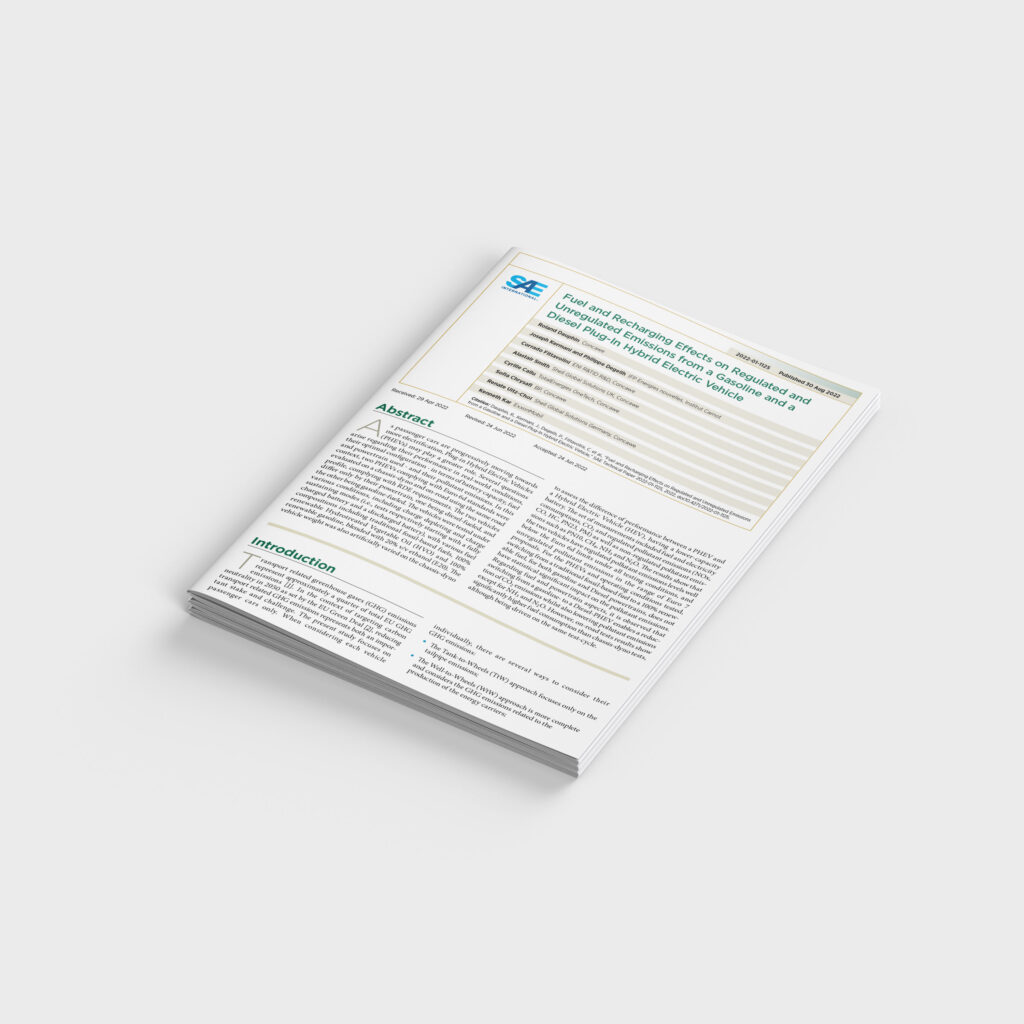 Fuel and Recharging Effects on Regulated and Unregulated Emissions from a Gasoline and a Diesel Plug-In Hybrid Electric Vehicle