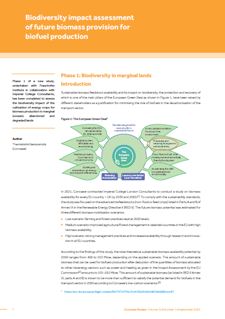 Biodiversity impact assessment of future biomass provision for biofuel production