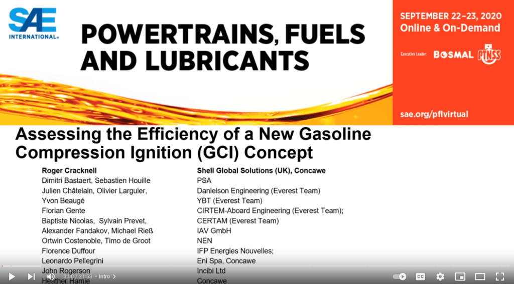 R. Cracknell – Assessing the Efficiency of a New Gasoline Compression Ignition Concept