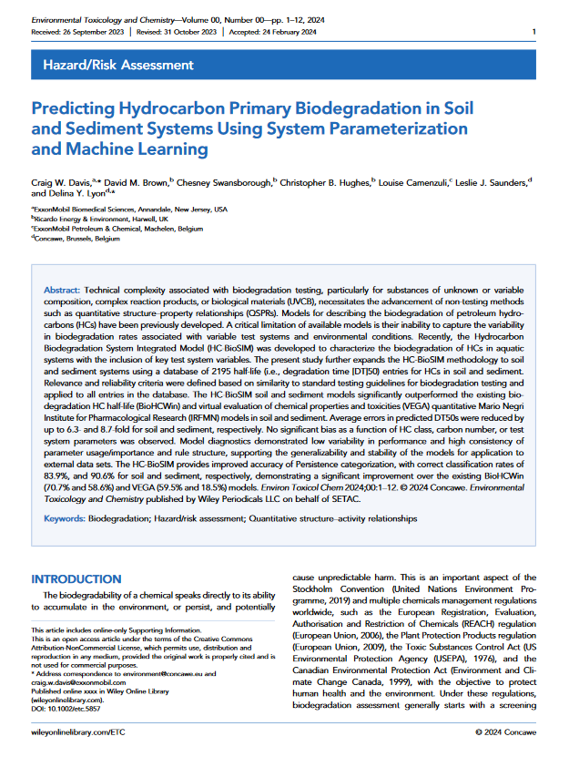 Predicting Hydrocarbon Primary Biodegradation in Soil and Sediment Systems Using System Parameterization and Machine Learning