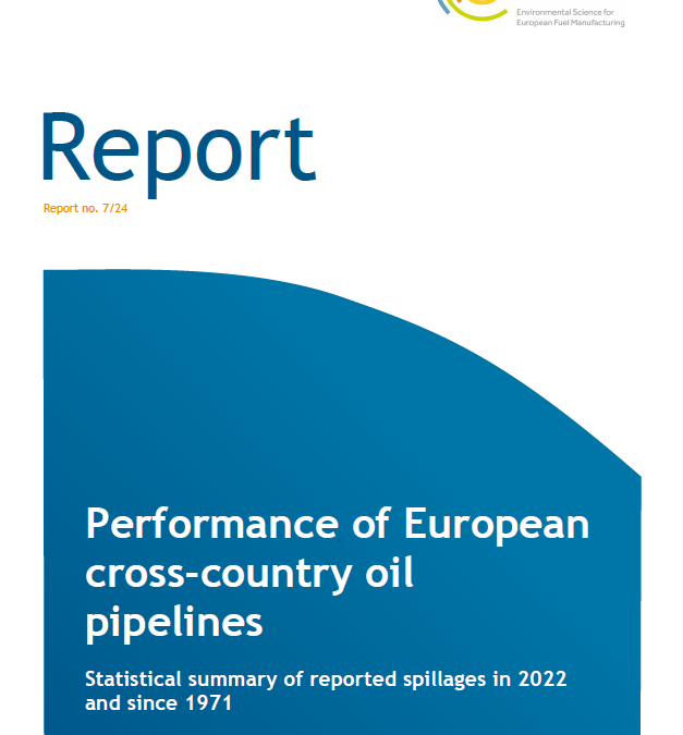 Performance of European cross-country oil pipelines – Statistical summary of reported spillages in 2022 and since 1971