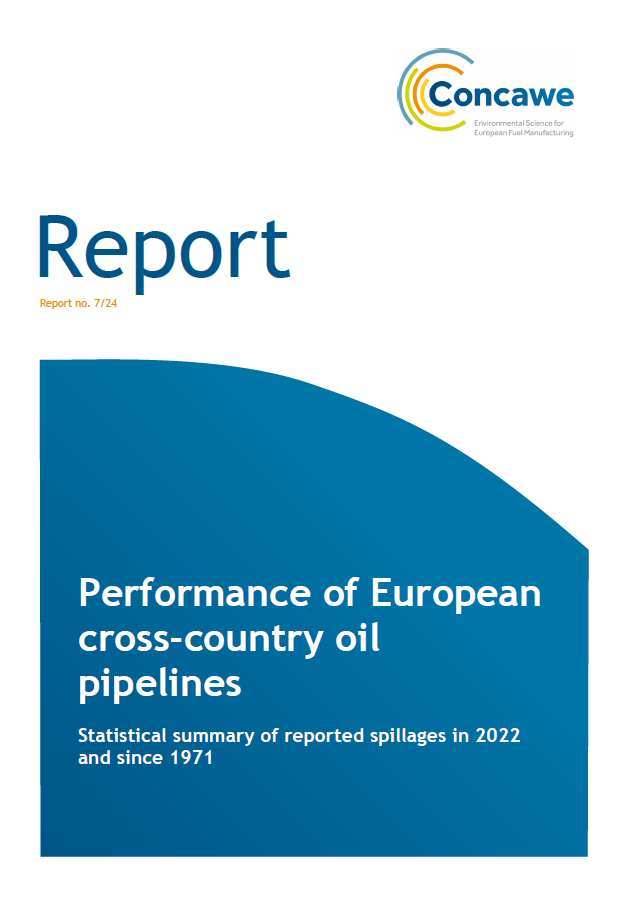 Performance of European cross-country oil pipelines – Statistical summary of reported spillages in 2022 and since 1971