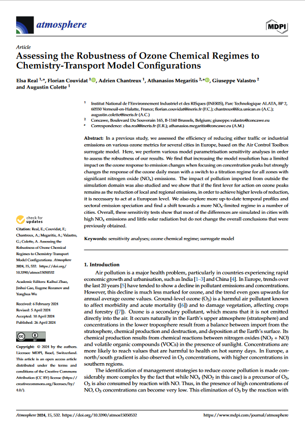 Assessing the robustness of Ozone Chemical Regimes to chemistry-transport model configurations