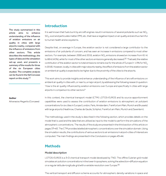 The impact of aviation emissions on urban air quality in Europe – An airport/city analysis