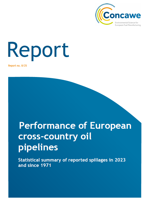 Performance of European cross-country oil pipelines – Statistical summary of reported spillages in 2023 and since 1971