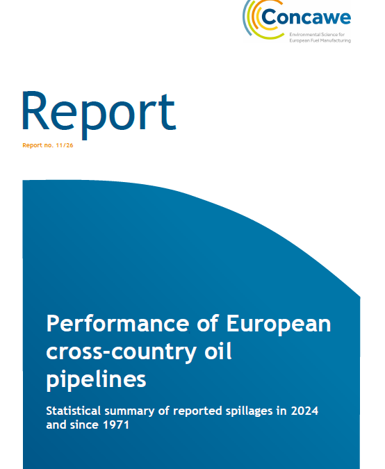 Performance of European Cross-Country Oil Pipelines – Statistical Summary of Reported Spillages in 2024 and since 1971