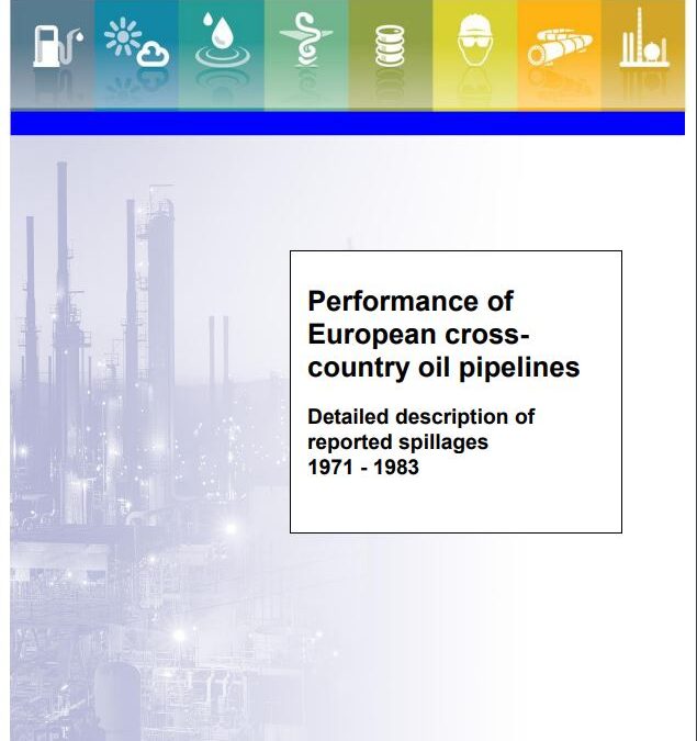 Performance of European cross-country oil pipelines (1971-1983)