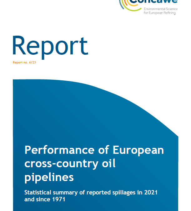 Performance of European cross-country oil pipelines – Statistical summary of reported spillages in 2021 and since 1971
