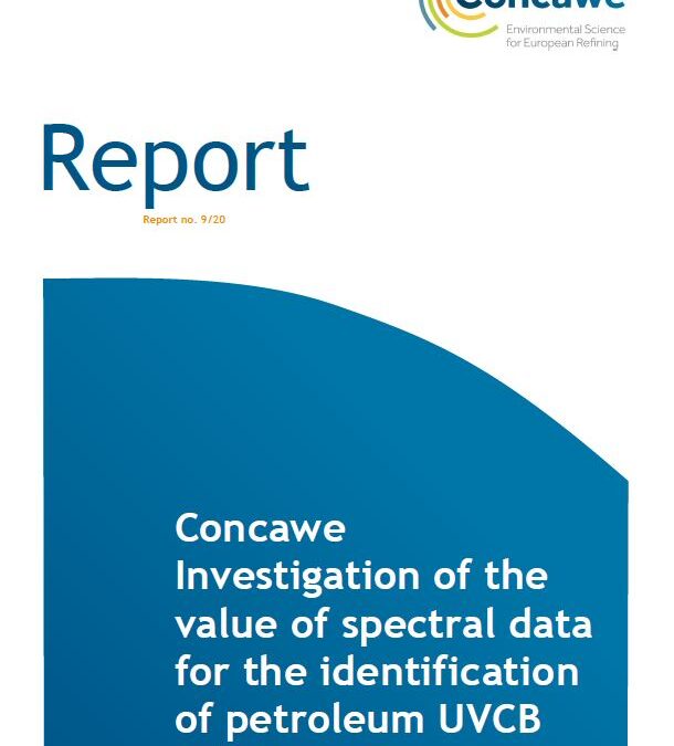 Concawe – Investigation of the value of spectral data for the identification of petroleum UVCB substances (report no. 9/20)