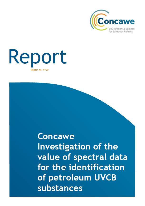 Concawe – Investigation of the value of spectral data for the identification of petroleum UVCB substances (report no. 9/20)