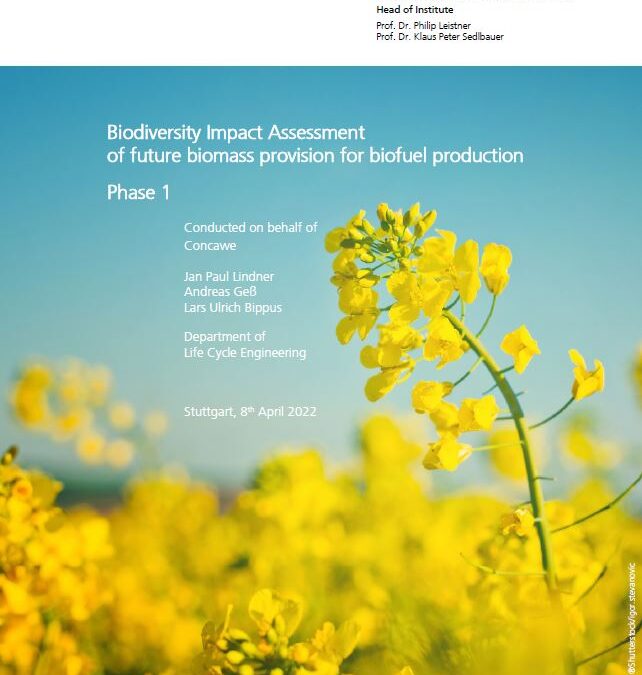 Biodiversity Impact Assessment of future biomass provision for biofuel production – Phase 1