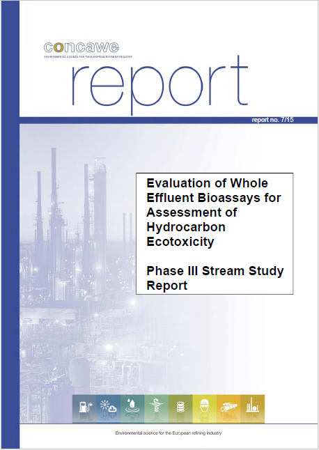 Evaluation of Whole Effluent Bioassays for Assessment of Hydrocarbon Ecotoxicity – Phase III Stream Study