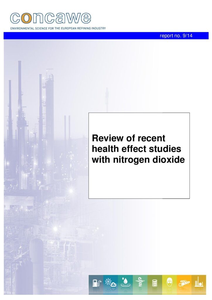 Review of recent health effect studies with nitrogen dioxide