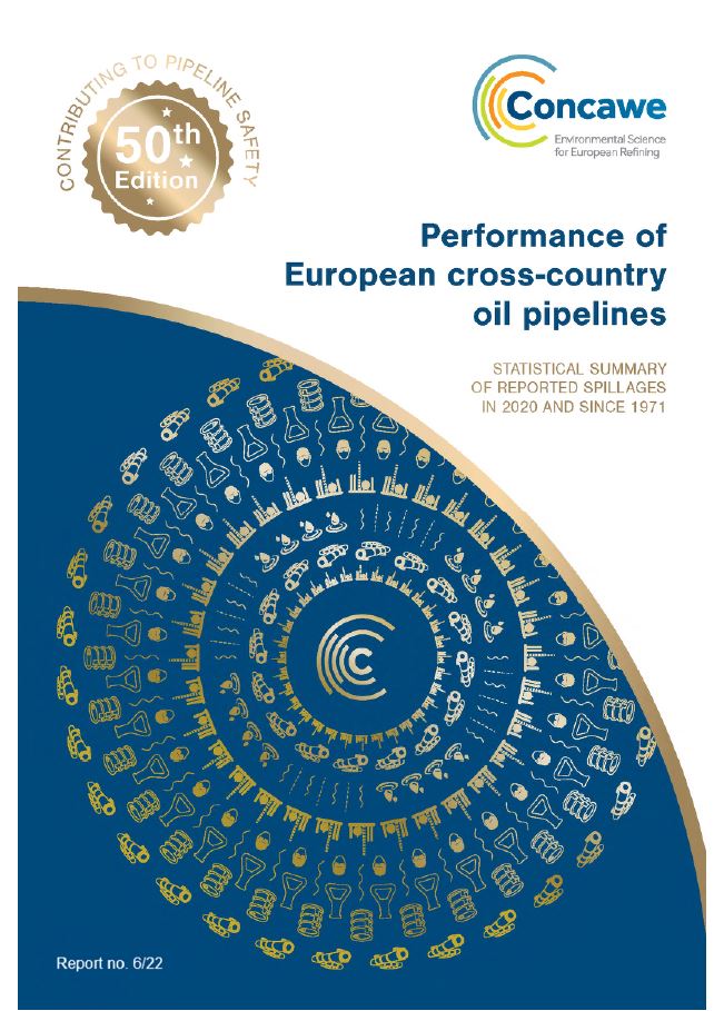 Performance of European cross-country oil pipelines – Statistical summary of reported spillages in 2020 and since 1971